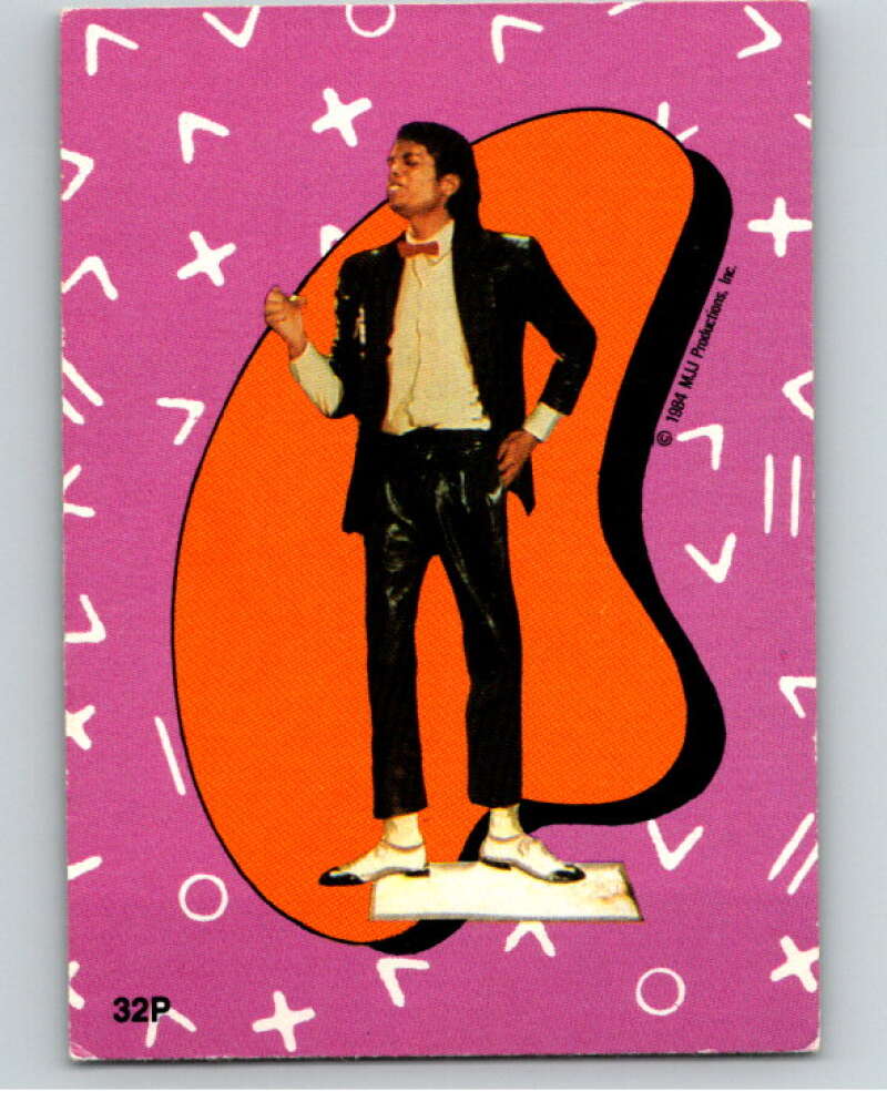 1984 O-Pee-Chee Michael Jackson #P32 Michael Jackson Puzzle Set V67742 Image 1