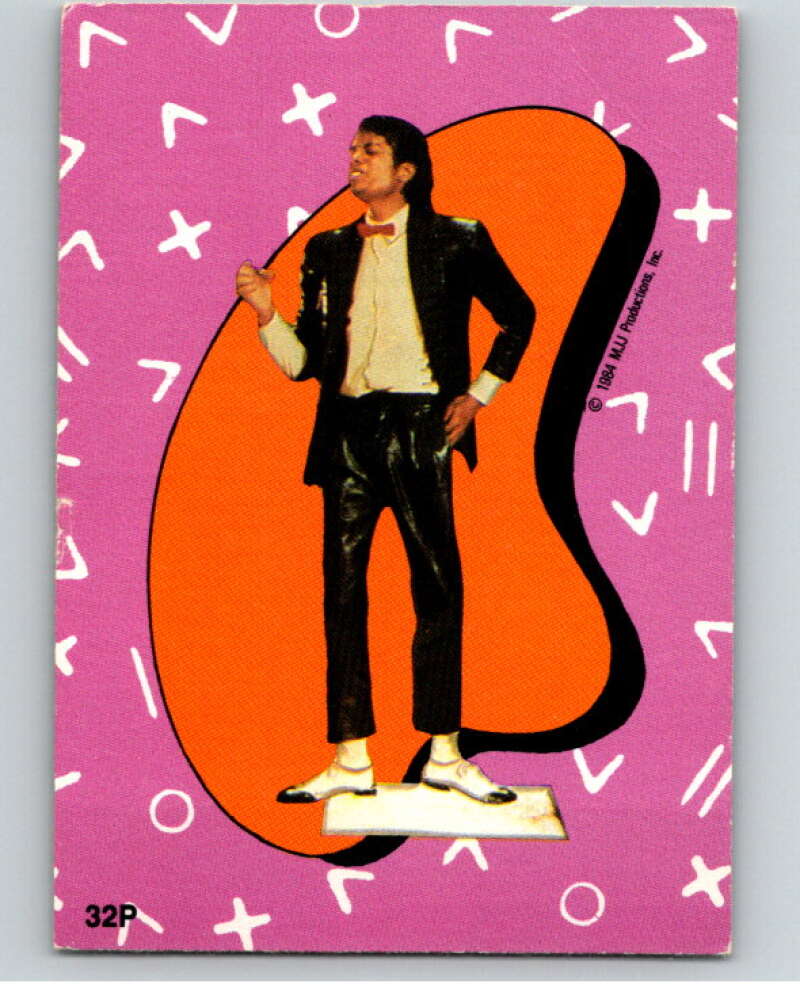1984 O-Pee-Chee Michael Jackson #P32 Michael Jackson Puzzle Set V67743 Image 1