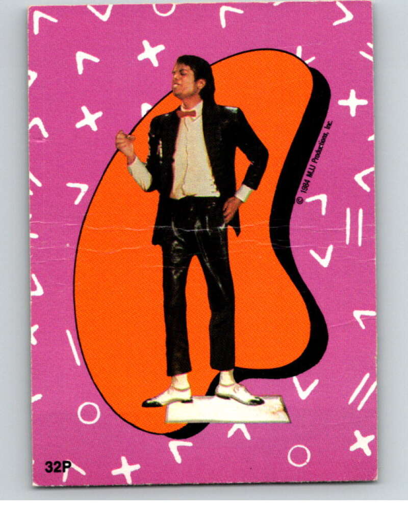 1984 O-Pee-Chee Michael Jackson #P32 Michael Jackson Puzzle Set V67744 Image 1