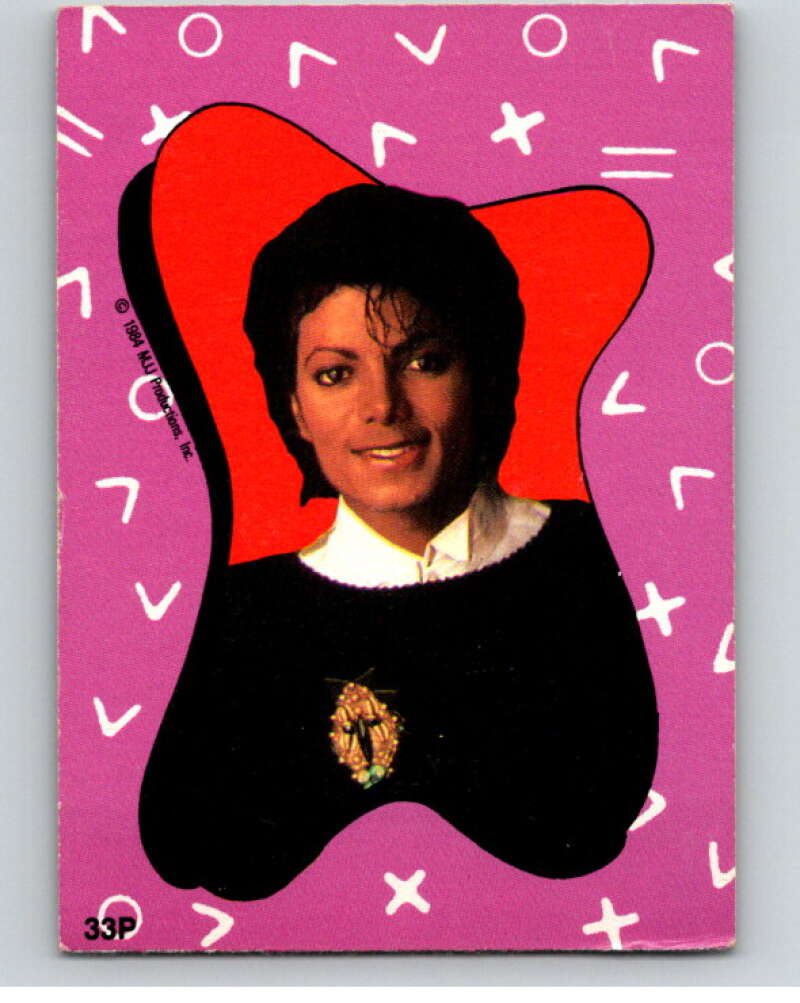 1984 O-Pee-Chee Michael Jackson #P33 Michael Jackson Puzzle Set V67746 Image 1