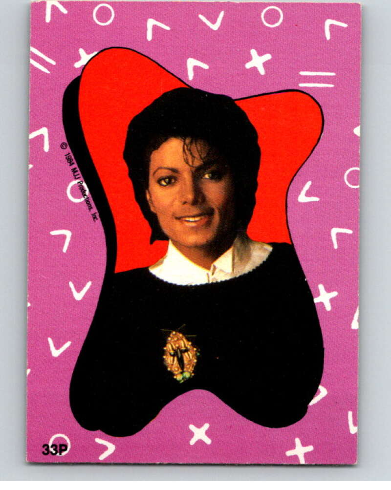 1984 O-Pee-Chee Michael Jackson #P33 Michael Jackson Puzzle Set V67748 Image 1