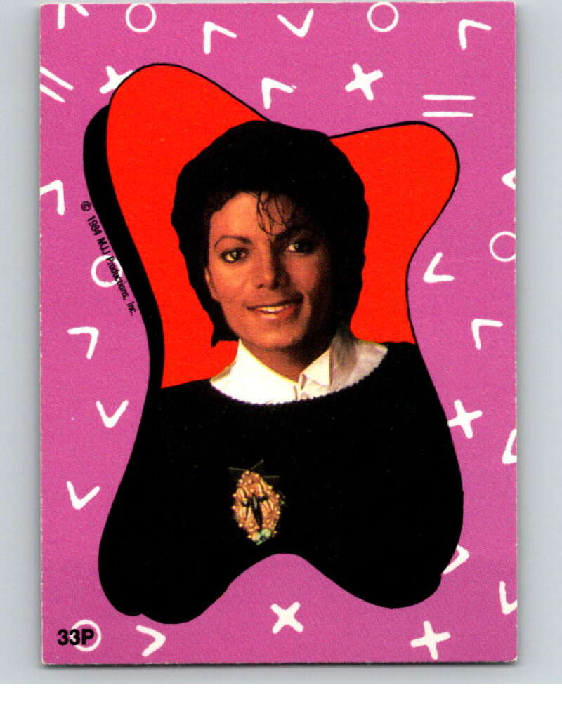 1984 O-Pee-Chee Michael Jackson #P33 Michael Jackson Puzzle Set V67749 Image 1