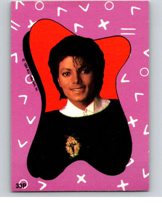 1984 O-Pee-Chee Michael Jackson #P33 Michael Jackson Puzzle Set  V67750 Image 1