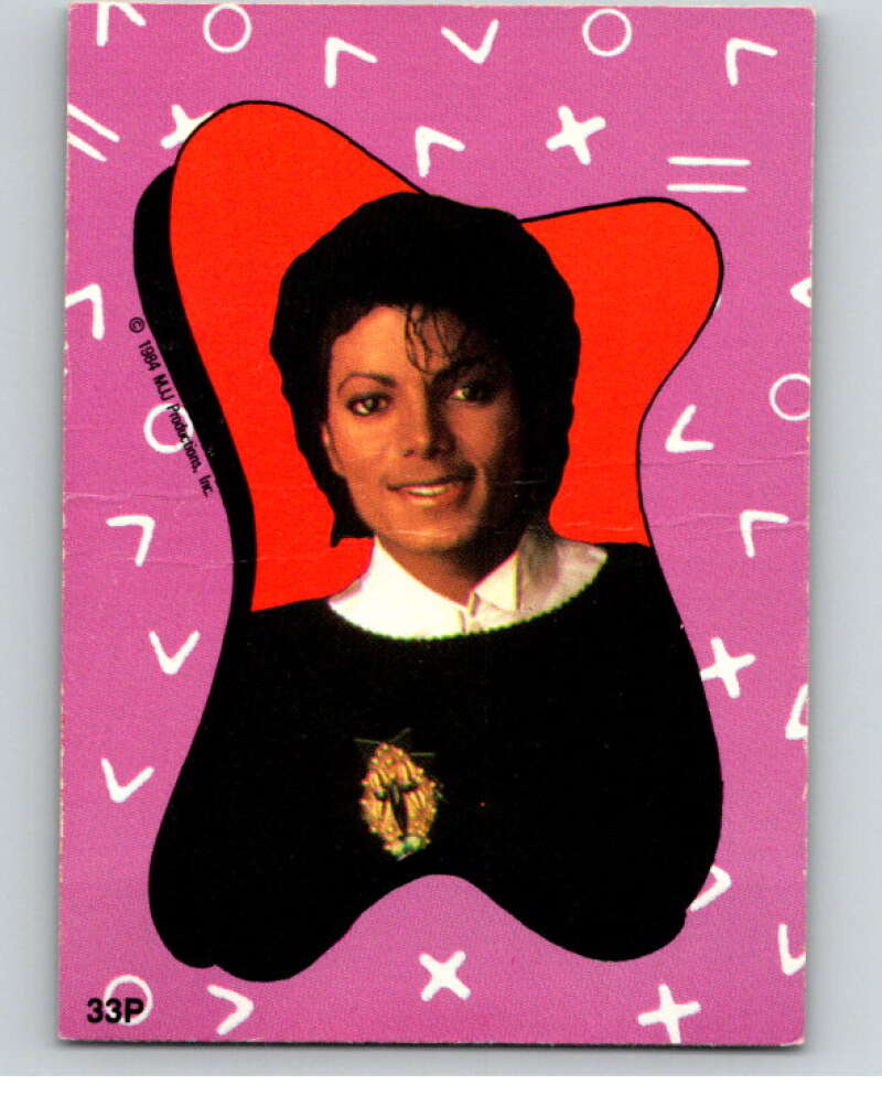 1984 O-Pee-Chee Michael Jackson #P33 Michael Jackson Puzzle Set V67751 Image 1