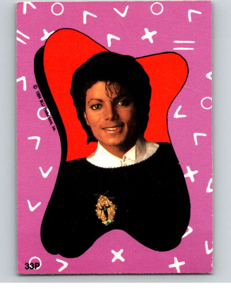 1984 O-Pee-Chee Michael Jackson #P33 Michael Jackson Puzzle Set V67752 Image 1