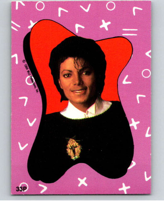 1984 O-Pee-Chee Michael Jackson #P33 Michael Jackson Puzzle Set  V67753 Image 1