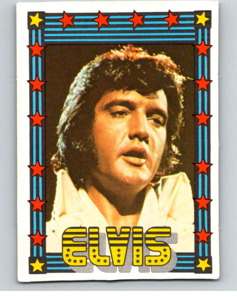 1978 Monty Gum Elvis Presley Blank Back Trading Card V67884 Image 1