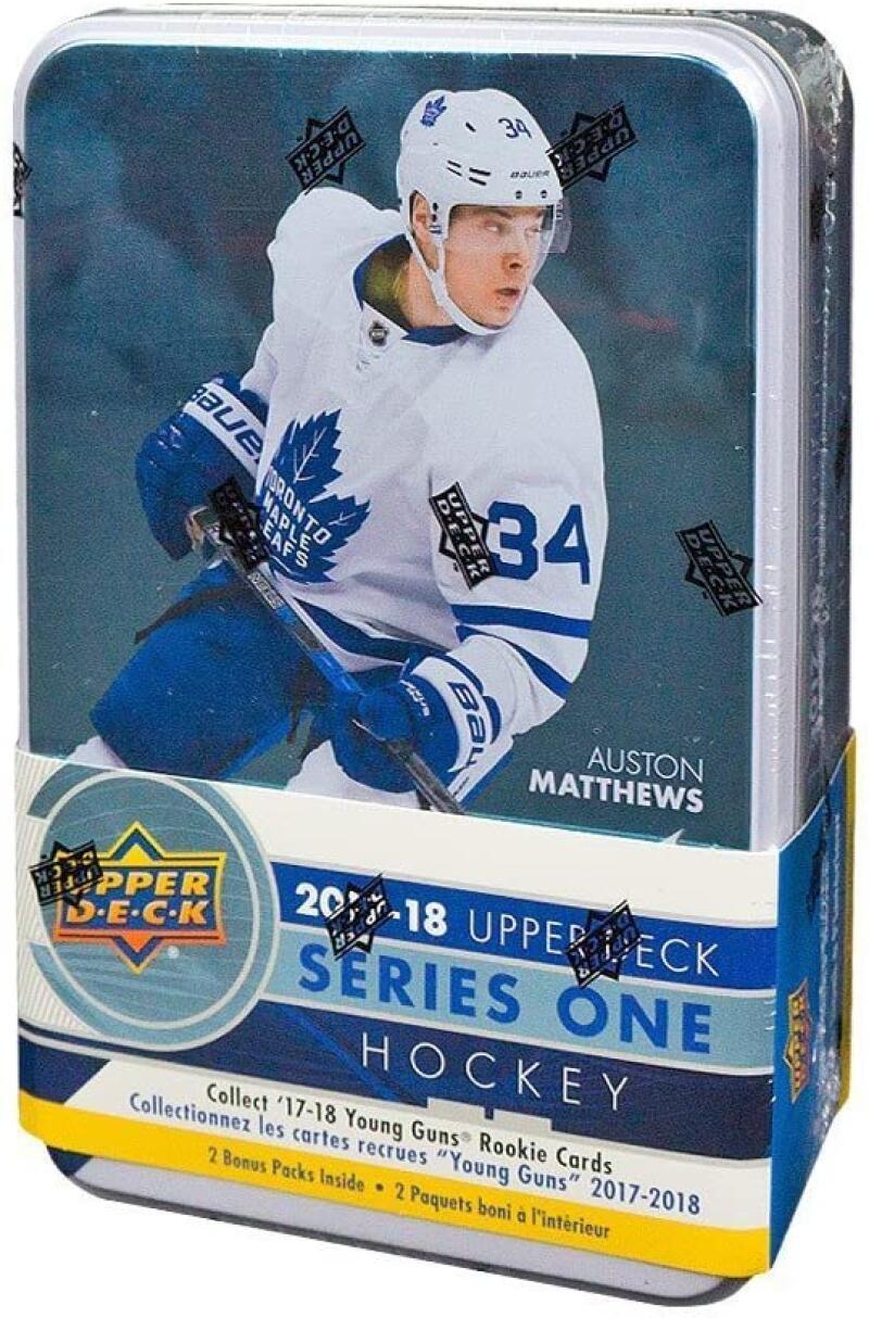 2017-18 Upper Deck Series 1 Hockey Tin Factory Sealed Image 1