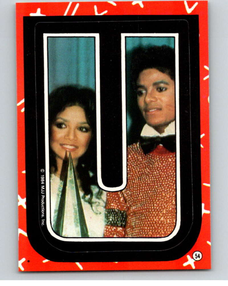 1984 Topps Michael Jackson Stickers #54 Michael Jackson V67923 Image 1