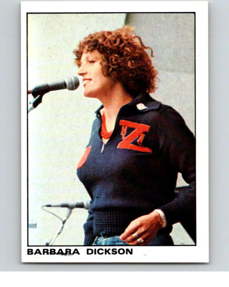 1980 Rock and Pop Collection Album Stickers #13 Barbara Dickson V67999 Image 1