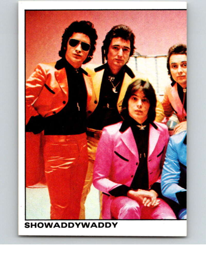 1980 Rock and Pop Collection Album Stickers #128 Showaddywaddy V68110 Image 1