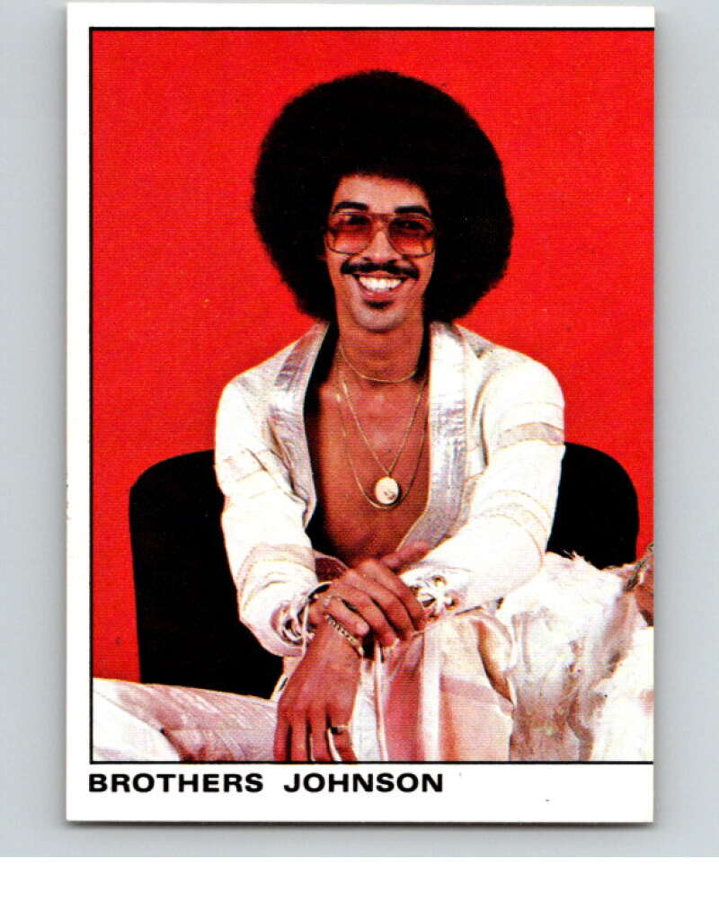 1980 Rock and Pop Collection Album Stickers #140 Brothers Johnson V68122 Image 1