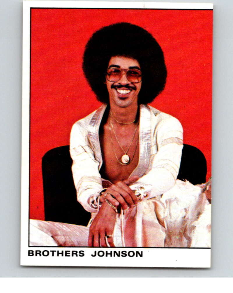 1980 Rock and Pop Collection Album Stickers #140 Brothers Johnson V68123 Image 1