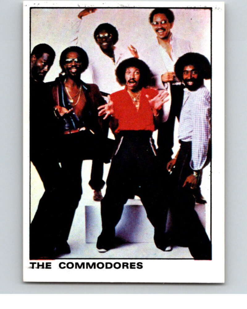 1980 Rock and Pop Collection Album Stickers #144 The Commodores V68129 Image 1