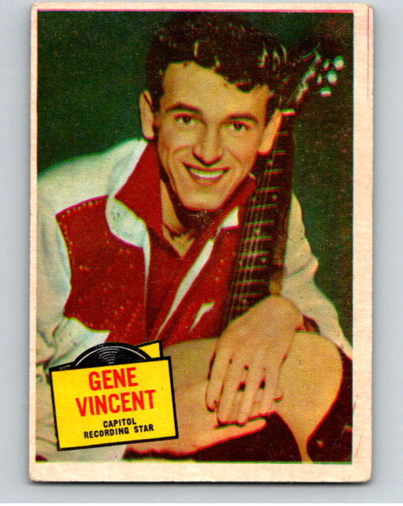1957 Topps Hit Stars #54 Gene Vincent V68133 Image 1
