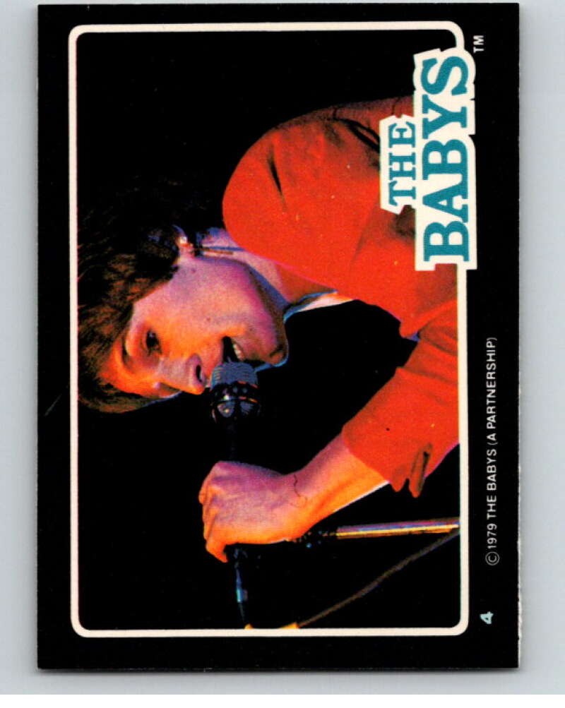 1979 Donruss Rock Stars #4 The Babys John Waite V68147 Image 1
