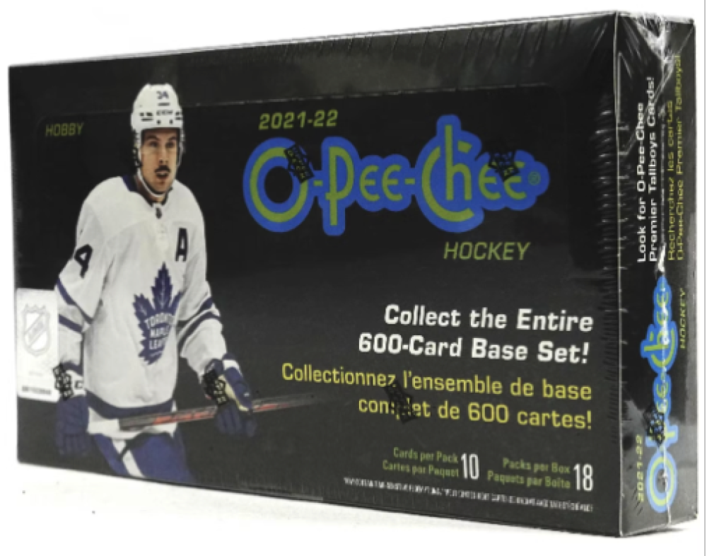 2021-22 Upper Deck O-Pee-Chee Hockey Hobby Box - 18 Packs Per Box Image 1