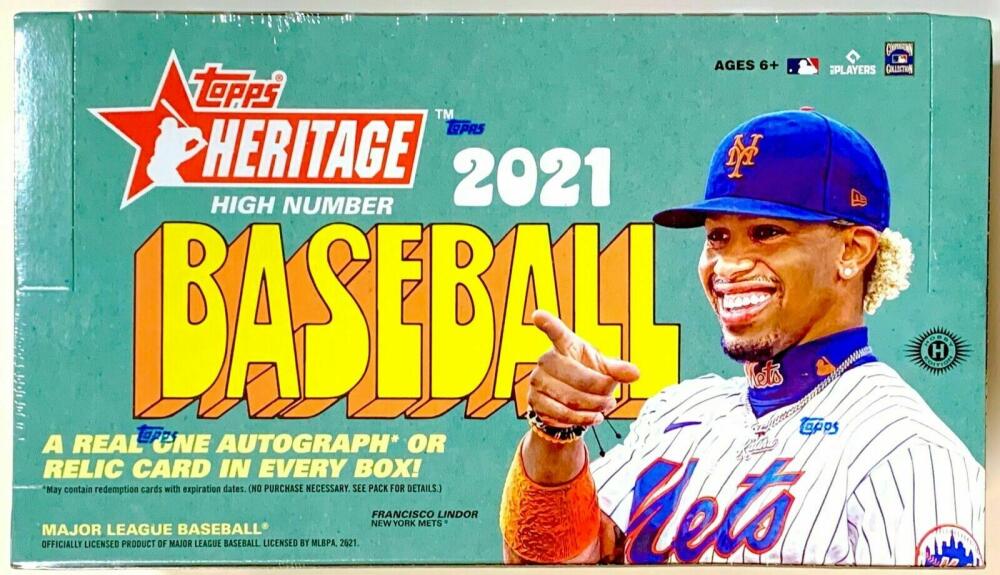 2021 Topps Heritage High Number HOBBY Baseball Sealed Box Image 1