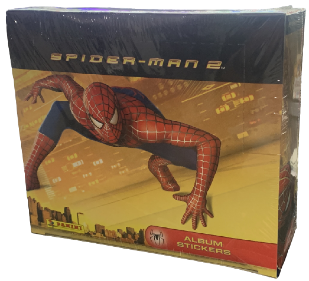 2004 Panini Marvel Spider-Man 2 Sealed 48 Album Sticker Pack Box Image 1