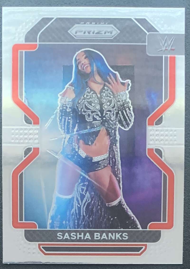 2022 Panini Prizm WWE #102 Sasha Banks SmackDown V68237 Image 1