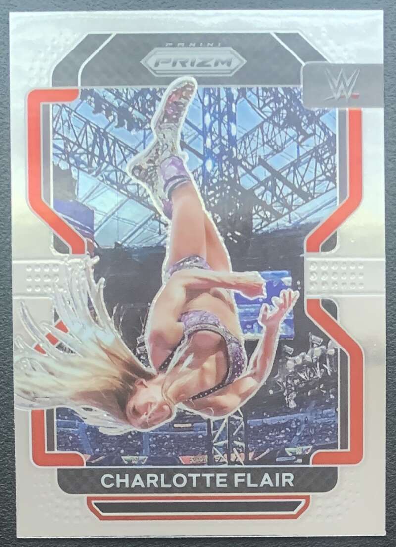 2022 Panini Prizm WWE #180 Charlotte Flair SmackDown V68271 Image 1