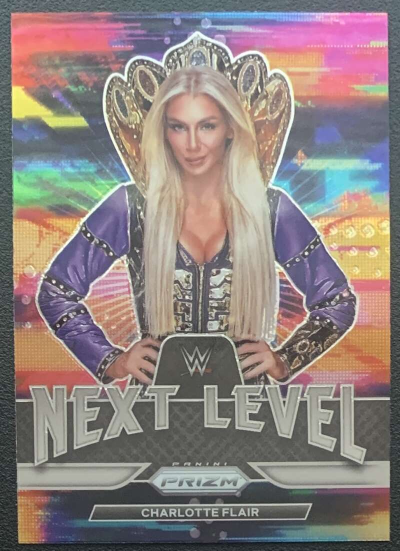 2022 Panini Prizm WWE Next Level #25 Charlotte Flair SmackDown V68285 Image 1