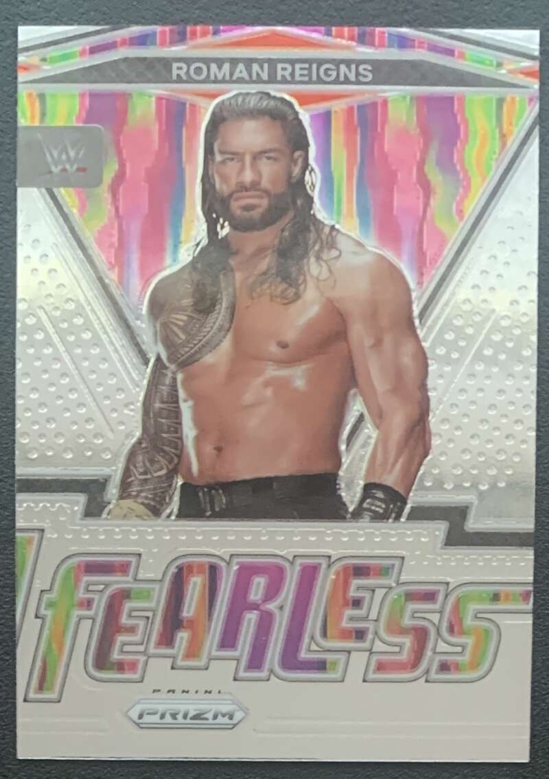 2022 Panini Prizm WWE Fearless #11 Roman Reigns SmackDown V68291 Image 1