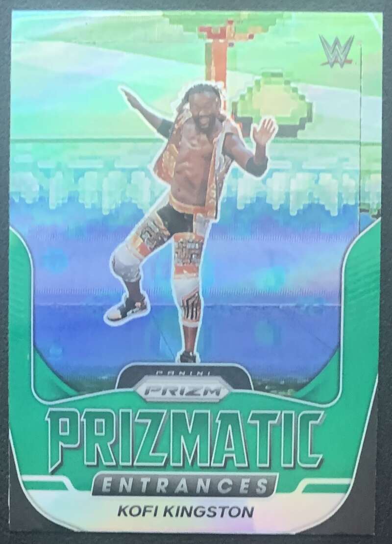 2022 Panini Prizm WWE Prizms Green #64 Angelo Dawkins Raw V68298 Image 1