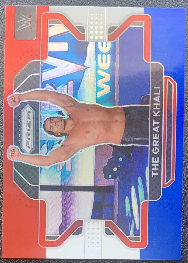 2022 Panini Prizm WWE Red White Blue #80 The Great Khali V68309 Image 1