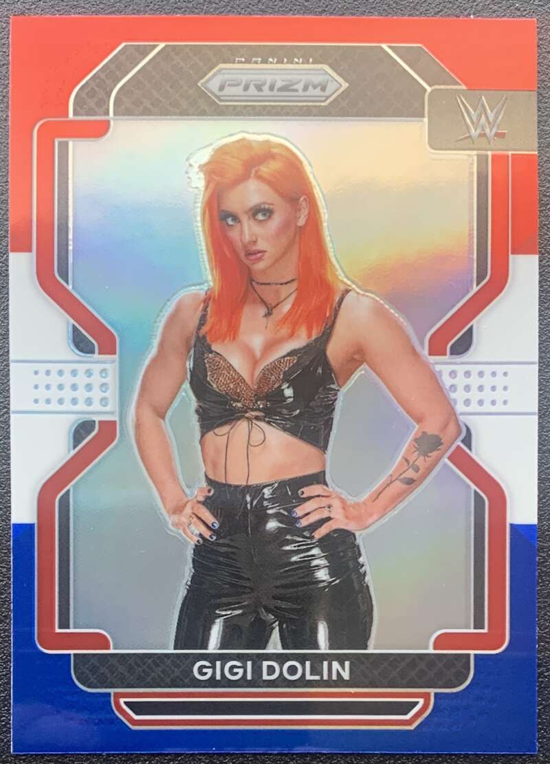2022 Panini Prizm WWE Red White Blue #130 Gigi Dolin V68318 Image 1