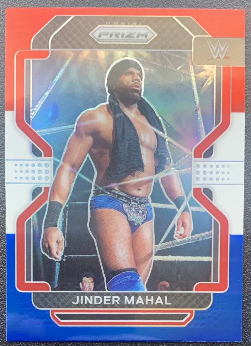 2022 Panini Prizm WWE Red White Blue #132 Jinder Mahal V68319 Image 1