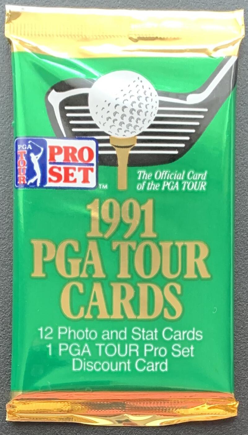 1991 Pro Set PGA Tour Golf Cards Sealed Pack - 12 Cards Image 1