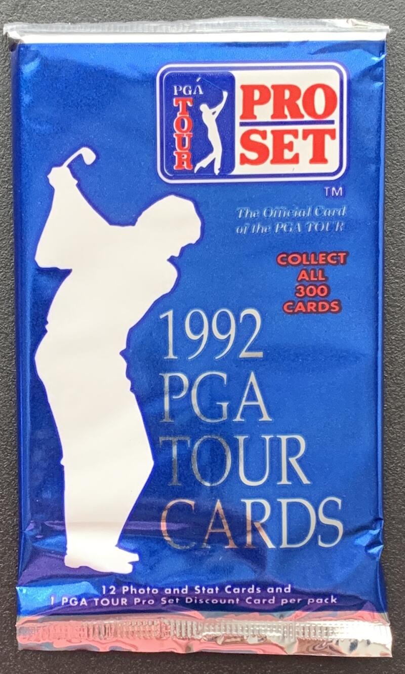 1992 Pro Set PGA Tour Golf Cards Sealed Pack - 12 Cards Image 1
