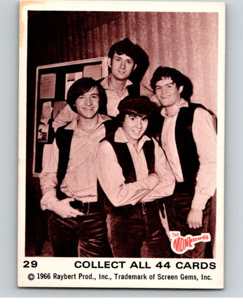 1966 Donruss The Monkees #29 The Monkees V68409 Image 1