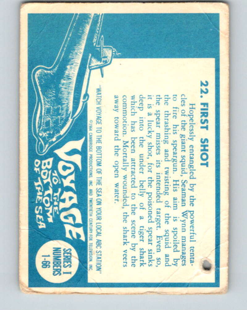 1964 Donruss Voyage to the Bottom of the Sea #22 First Shot V68588 Image 2