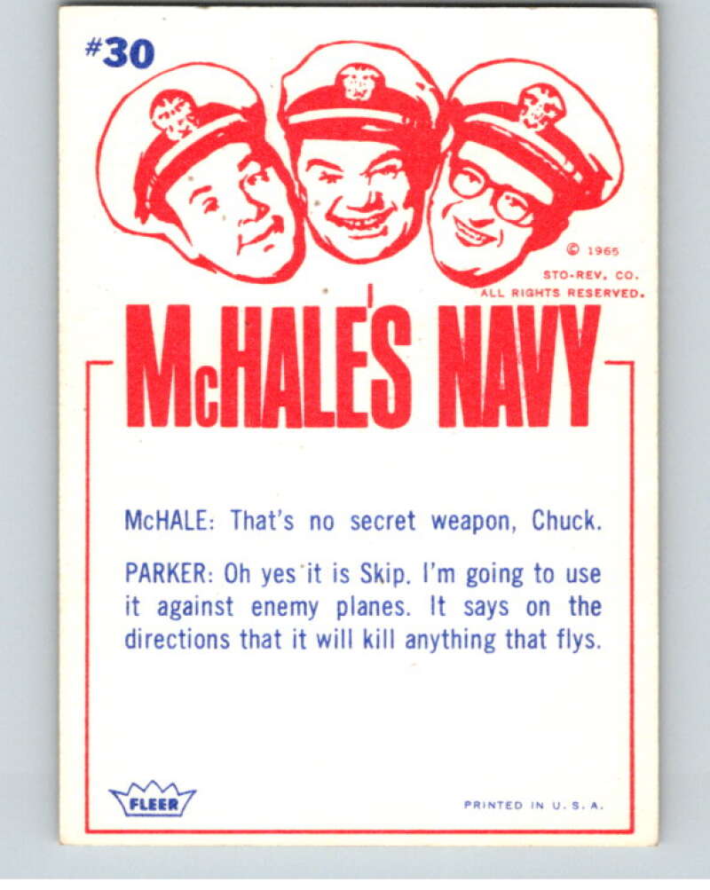1965 Fleer McHale's Navy #30 Don't worry Skip.. V68645 Image 2