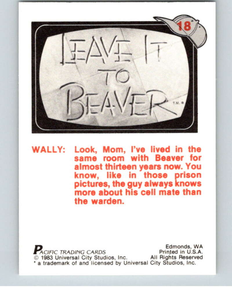 1983 Leave It to Beaver #18 I Guess There's Two Things V68723 Image 2