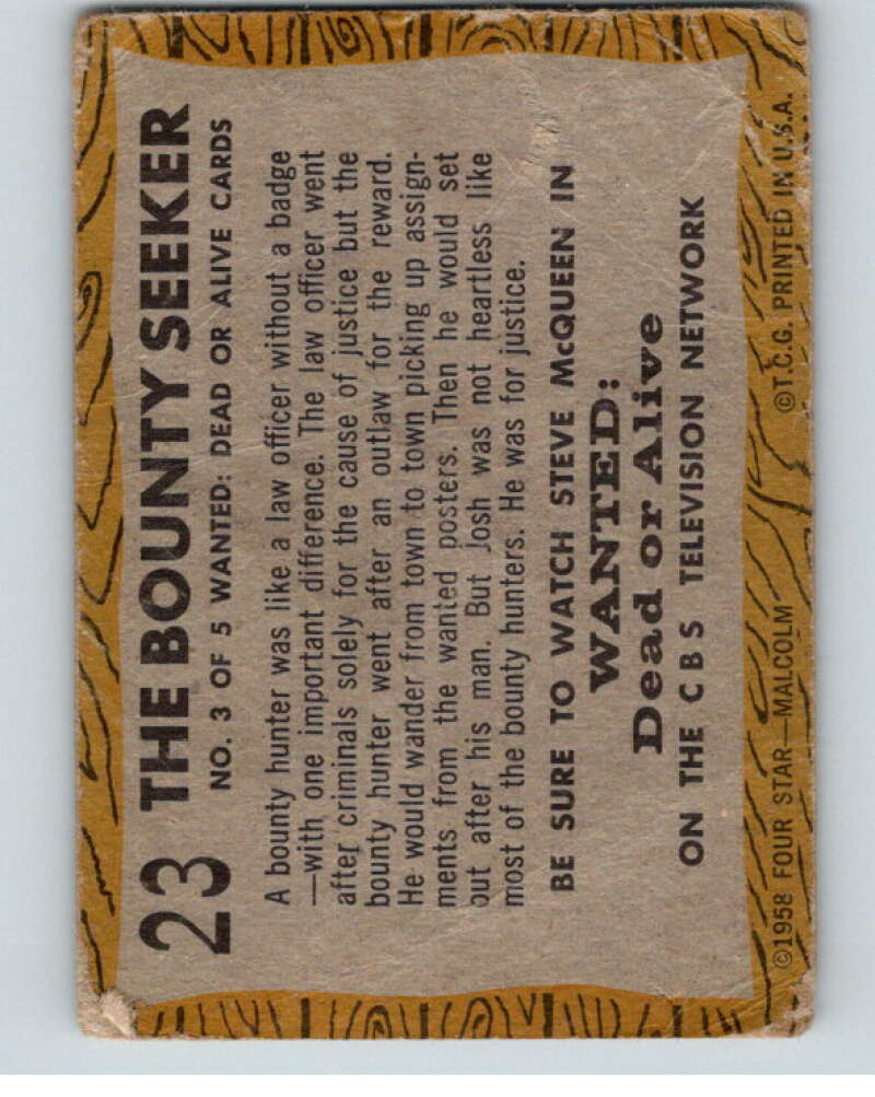 1958 TV Westerns #22 Josh's Weapon V68813 Image 2