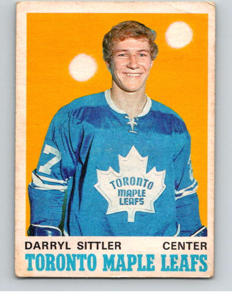 1970-71 O-Pee-Chee #218 Darryl Sittler RC Rookie Toronto Maple Leafs V68847 Image 1