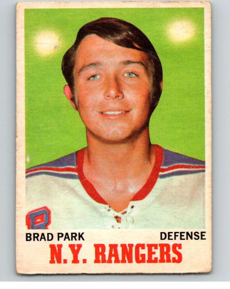 1970-71 O-Pee-Chee #67 Brad Park RC Rookie New York Rangers V68848 Image 1