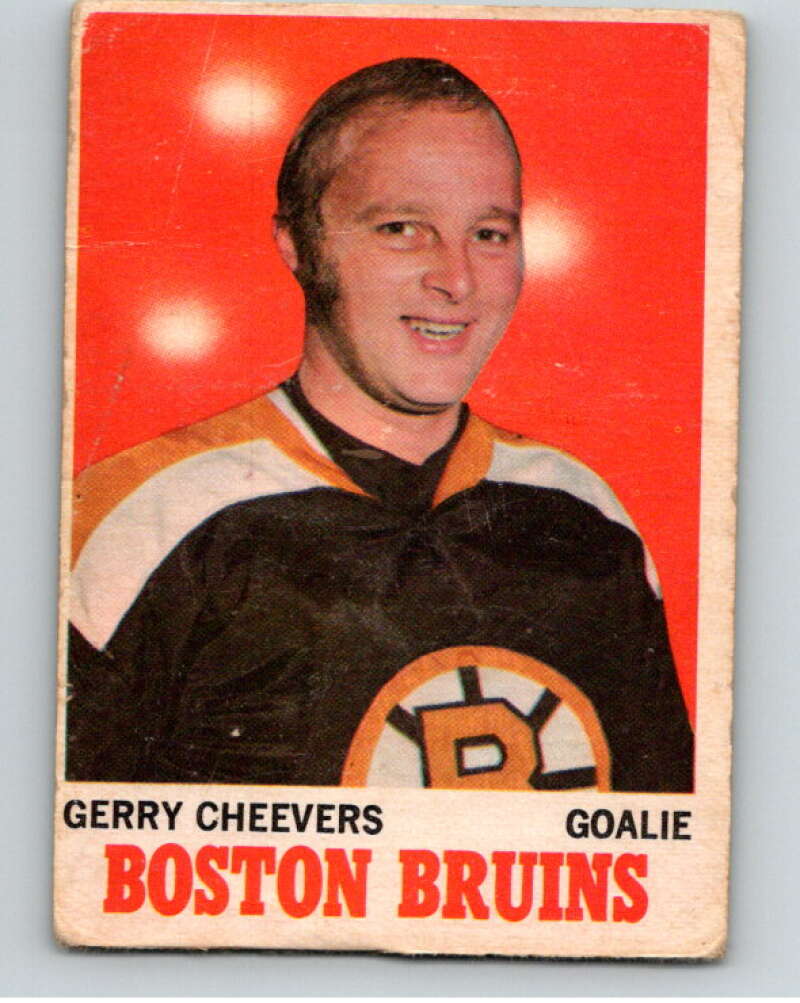 1970-71 O-Pee-Chee #1 Gerry Cheevers Boston Bruins V68850 Image 1