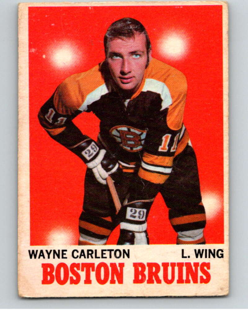 1970-71 O-Pee-Chee #9 Wayne Carleton Boston Bruins V68855 Image 1