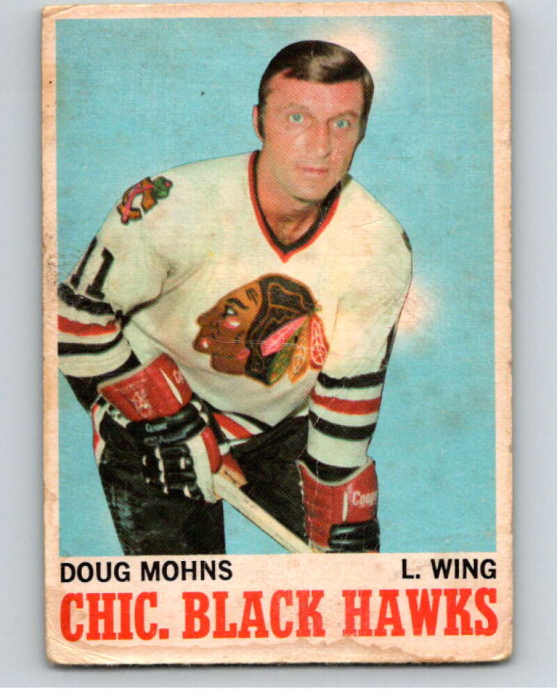 1970-71 O-Pee-Chee #16 Doug Mohns Chicago Blackhawks V68859 Image 1