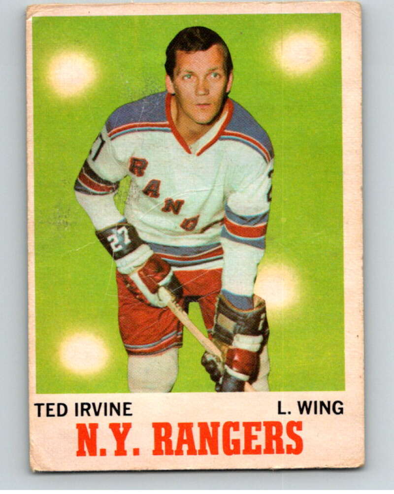 1970-71 O-Pee-Chee #65 Ted Irvine New York Rangers V68876 Image 1