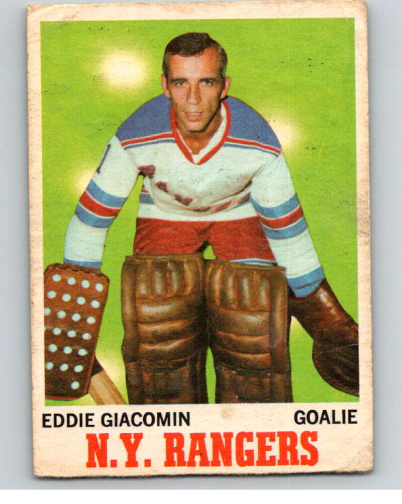 1970-71 O-Pee-Chee #68 Ed Giacomin New York Rangers V68877 Image 1