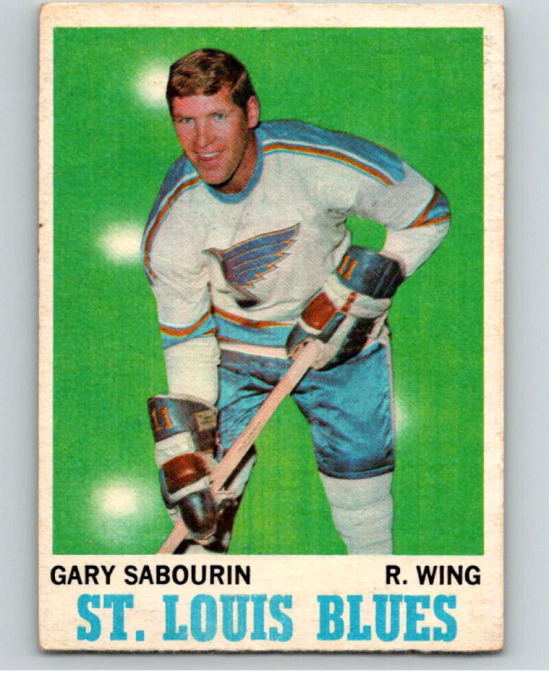 1970-71 O-Pee-Chee #96 Gary Sabourin St. Louis Blues V68889 Image 1