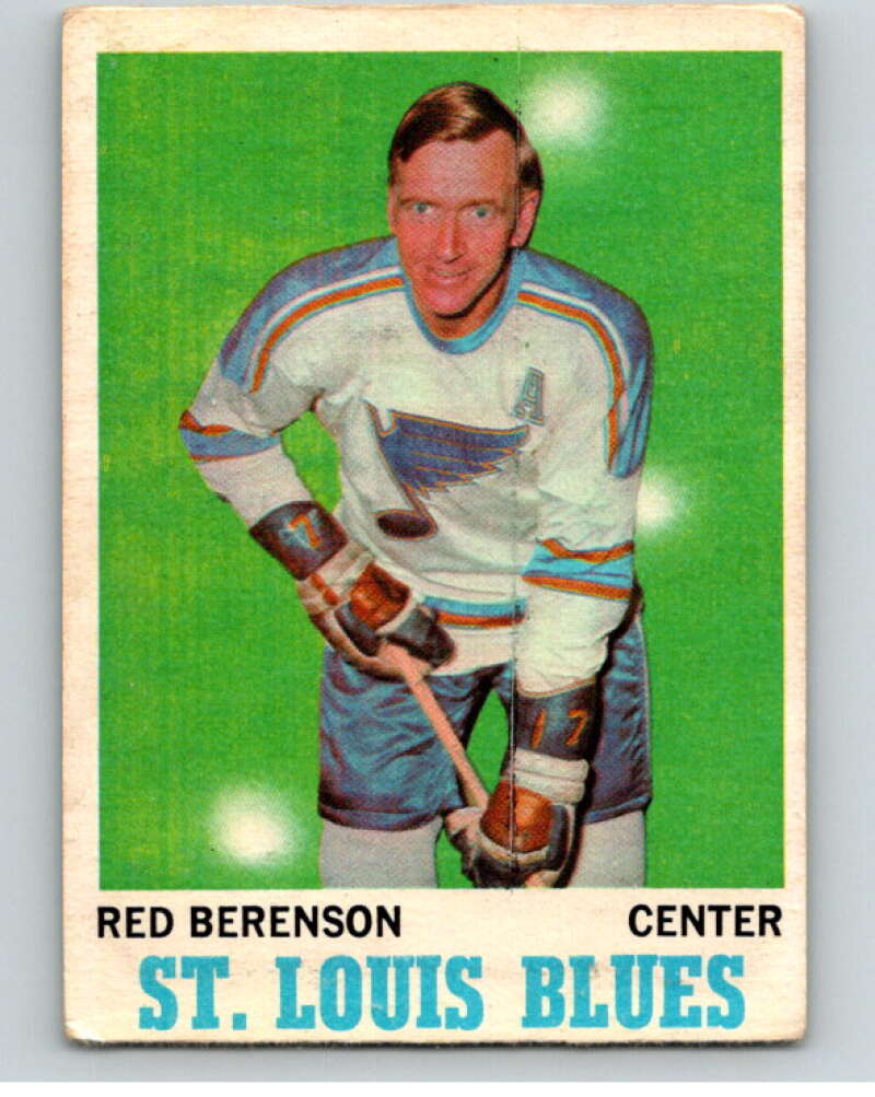 1970-71 O-Pee-Chee #103 Red Berenson St. Louis Blues V68894 Image 1