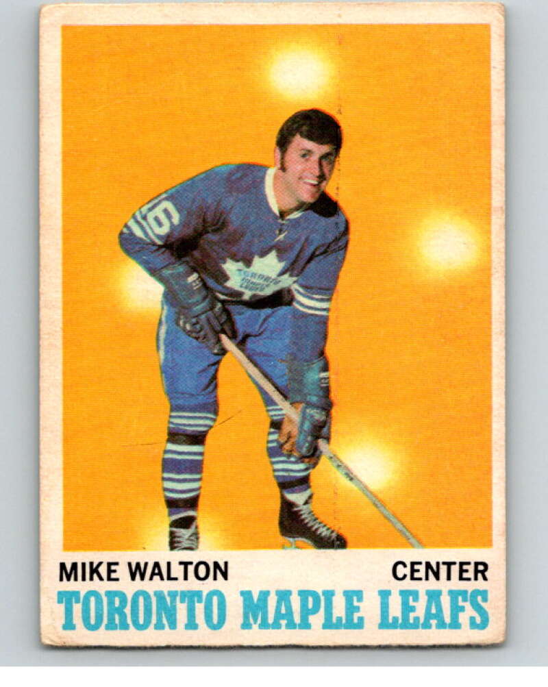 1970-71 O-Pee-Chee #109 Mike Walton Toronto Maple Leafs V68899 Image 1