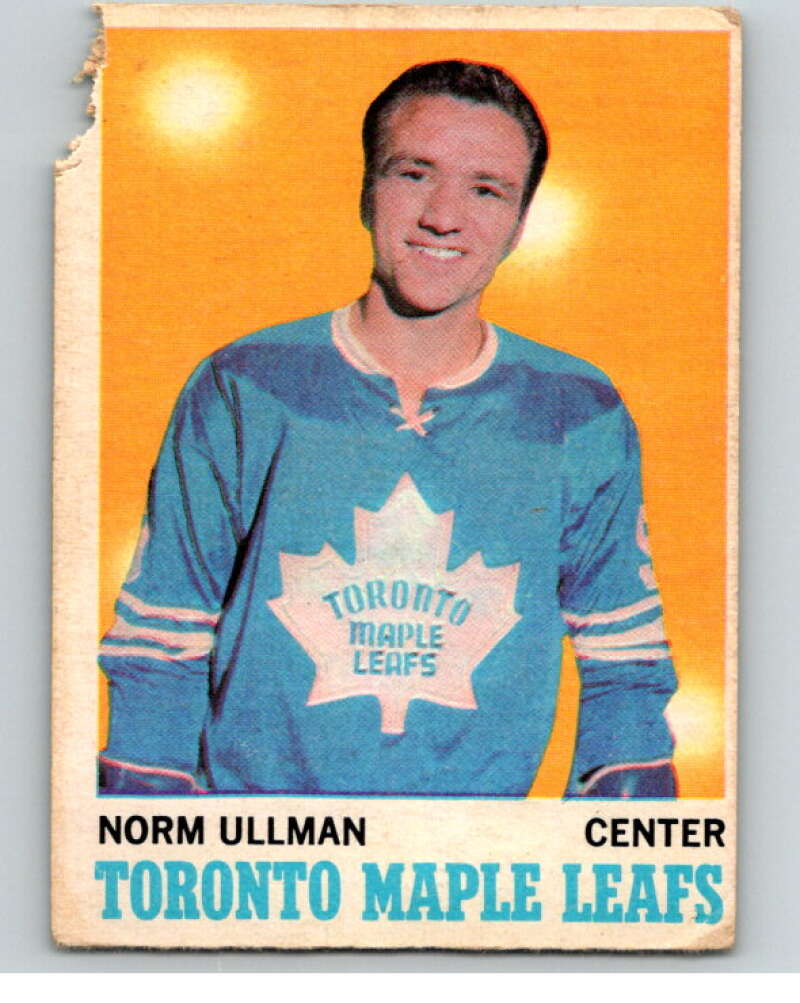 1970-71 O-Pee-Chee #110 Norm Ullman Toronto Maple Leafs V68900 Image 1