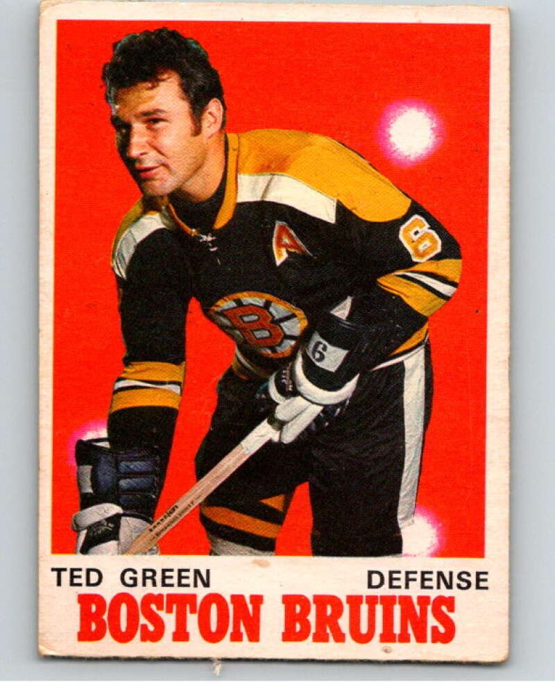 1970-71 O-Pee-Chee #134 Ted Green Boston Bruins V68904 Image 1